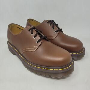 VTG Dr Martens Shoes Women 9 Brown Leather 3-Eye Oxford Lug Sole AirWair 1561/59